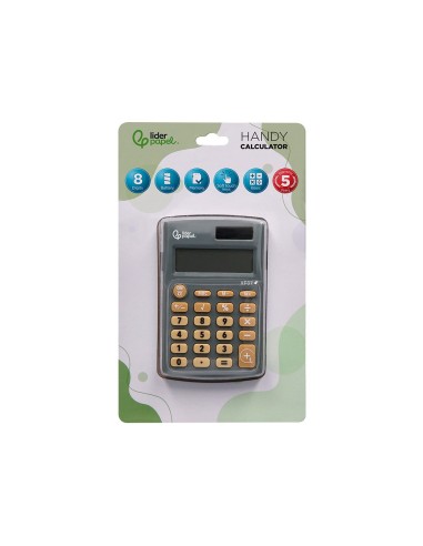 CALCULADORA  BOLSILLO XF07 8D.SOLAR PILAS GRIS 98X62X8MM CALCULADORA  BOLSILLO XF07 8D.SOLAR PILAS GRIS 98X62X8MM