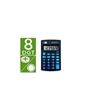 CALCULADORA  BOLSILLO XF06 8D.SOLAR PILAS AZ. 98X62X8MM 2