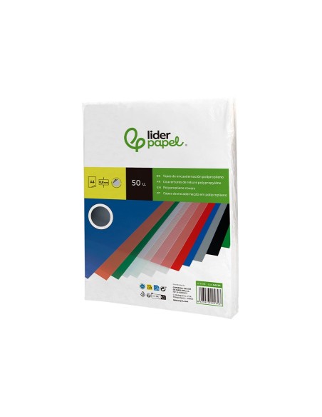 TAPA ENCUADERNACION PP DIN A4 TPTE.-ESPESOR 0,8 MM PACK 50U**22534 TAPA ENCUADERNACION PP DIN A4 TPTE.-ESPESOR 0,8 MM PACK 50U**22534