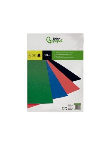 TAPA ENCUADERNACION CARTON GOFRADO DIN A3 NEGRO-UD 50 UD.**29747 TAPA ENCUADERNACION CARTON GOFRADO DIN A3 NEGRO-UD 50 UD.**29747
