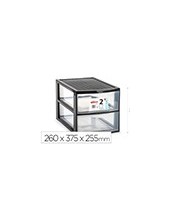 CAJONERA PLASTIFORTE EBRO 2 CAJONES NG.260X375X255MM 2