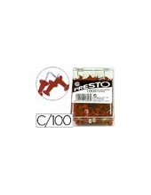 SEÑALIZADOR PLANOS PRESTO ROJO CAJA 100 UDS. 2