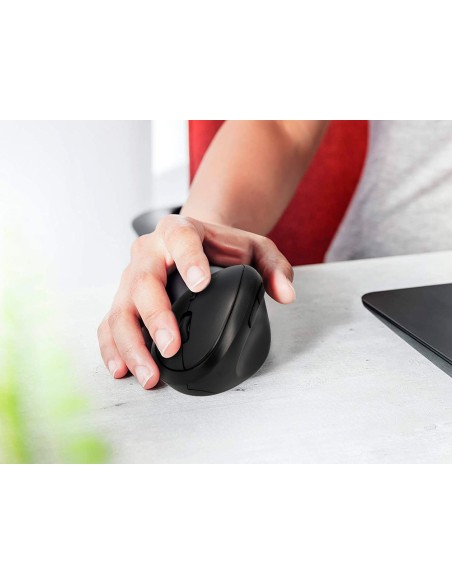 RATON Q-CON.OPTICO INALAMBRICO ERG VERT.DPI 800/1200/1600 PILA AA NG.