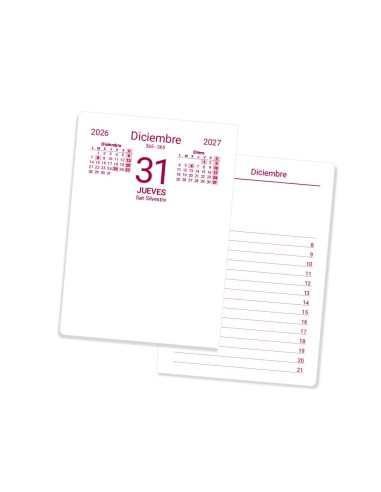 BLOC BUFETE  2026 80X110MM PAPEL 80GR.FSC BLOC BUFETE  2026 80X110MM PAPEL 80GR.FSC