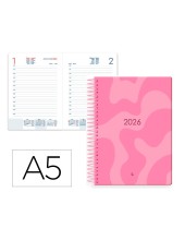 AGENDA ESP. SYROS 150X210MM 2026 DIA PAGINA ROSA PAPEL 60GR.FSC