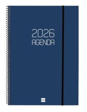 AGENDA FINOCAM ESPIRAL OPAQUE E40 210X297 S/V AZ. APAISADO