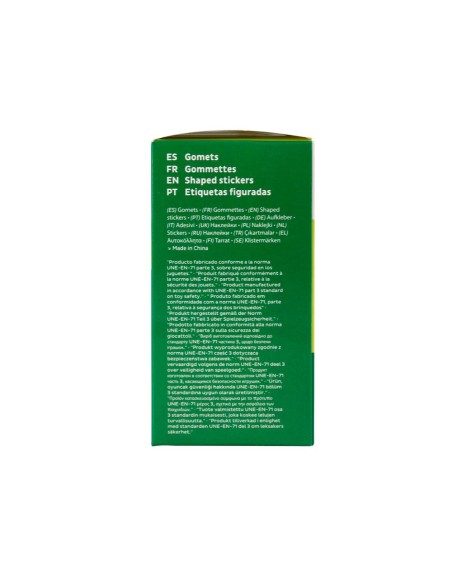 GOMETS  AUTOADHESIVO REDONDO ABECEDARIO 20MM SURT.ROLLO 1000 UD