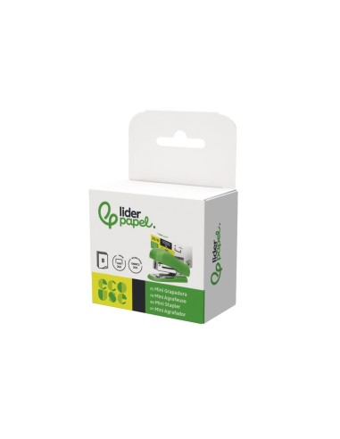 GRAPADORA  ECOUSE MINI 12H. 100% PLAST.RECICLA CAJA 1000 GRAPAS 26/6 GRAPADORA  ECOUSE MINI 12H. 100% PLAST.RECICLA CAJA 1000 GRAPAS 26/6
