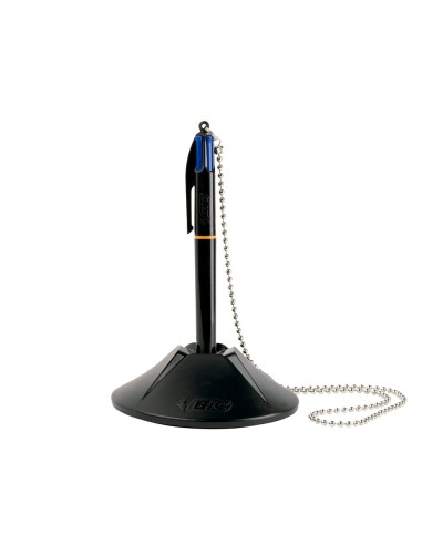 BOLIGRAFO BIC CUATRO COLORES CON PEANA