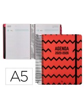 AGENDA ESCOLAR  25-26 ESP.PATTERNS ZIGZAG DIA PAGINA A5 BILINGÜE FSC