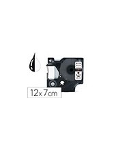 CINTA Q-CON. DYMO 1000 12MMX7MT NG./BL. D1 COMP. 2