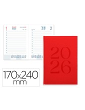 AGENDA ENCUADERNADA  CRETA 170X240MM 2026 D/P  RJ. PAPEL 70GR.FSC