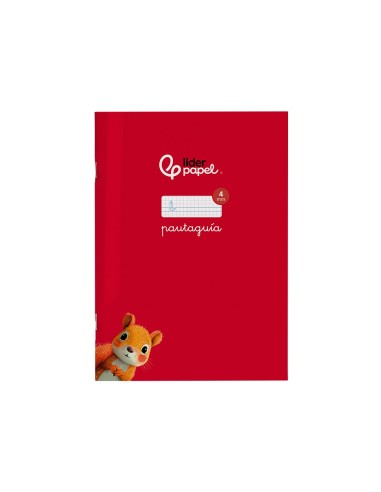 CUADERNO LIDERPAPEL A4 PAUTAGUIA T.CARTONCILLO 32H 70GR. 4MM