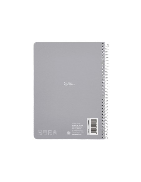CUADERNO ESP. SMART A5 T.BLANDA 3MM 80H. 60GR. COL.SURT.