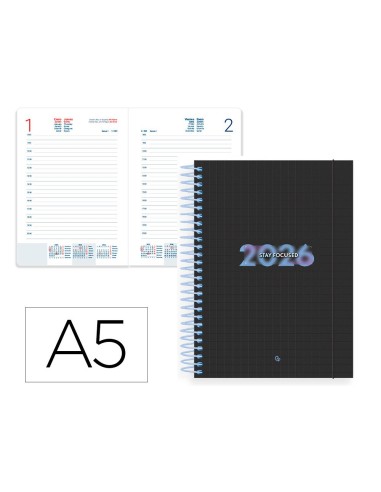 AGENDA ESP. KIMOLOS A5 2026 DIA PAGINA FOCUS PAPEL 70GR.FSC