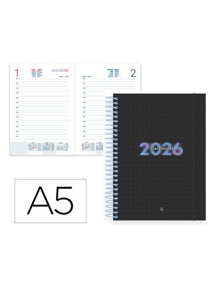 AGENDA ESP. KIMOLOS A5 2026 DIA PAGINA FOCUS PAPEL 70GR.FSC