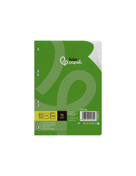 REC.4º 100 H 6TC-09 2 RAYAS PAUTA ANCHA 6 TAL.UNIVERSAL C/MARGEN