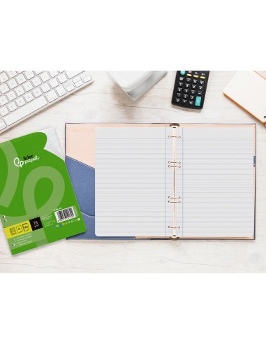 REC.4º 100 H 6TC-09 2 RAYAS PAUTA ANCHA 6 TAL.UNIVERSAL C/MARGEN