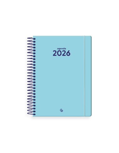 AGENDA ESP. CLASSIC A6 2026 SEMANA VISTA AZ. CLARO PAPEL 70GR.FSC