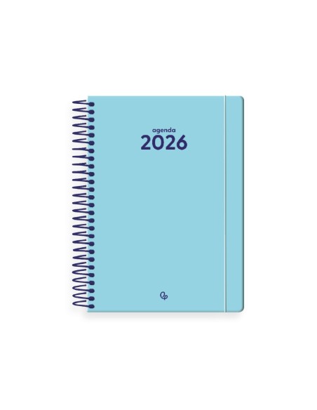 AGENDA ESP. CLASSIC A6 2026 SEMANA VISTA AZ. CLARO PAPEL 70GR.FSC