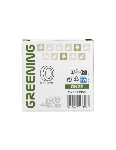 CINTA ADH. GREENING INVISIBLE 33MT.X 19MM