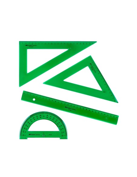 JUEGO ESCUADRA Y CARTABON PETACA JOHANN FABER