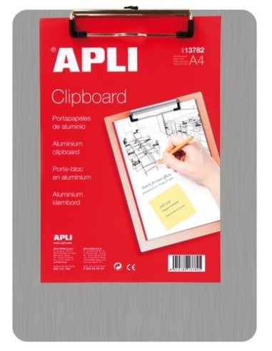 PORTANOTAS APLI ALUMINIO A4 13782