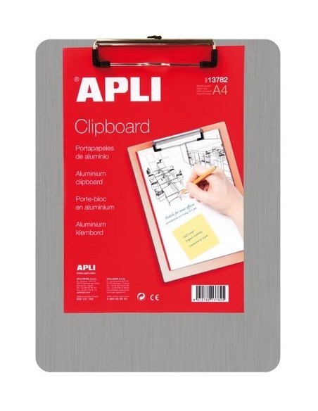 PORTANOTAS APLI ALUMINIO A4 13782