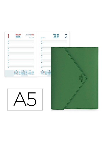 AGENDA ENCUADERNADA  PSARA A5 2026 DIA PAGINA VE. PAPEL 70GR.FSC