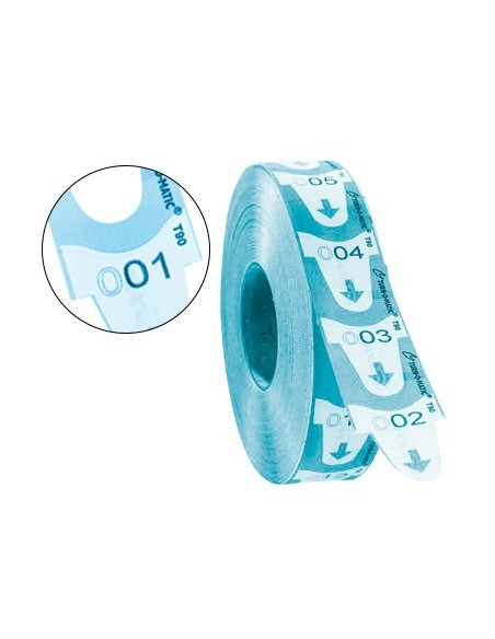 TICKETS TURNOMATIC 31X67MM AZ. ROLLO 4000 TICKETS 39649150