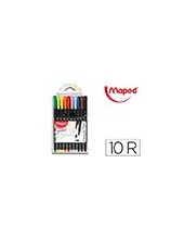 ROTULADOR MAPED PUNTA DE METAL GRAPH PEPS FINE LINER ESTUCHE DE 10 C 2