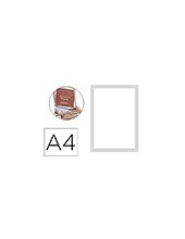 MARCO PORTA ANUNCIOS Q-CON MAGNETO A4 DORSO ADH.REM PL.PACK 2 KF22351 2