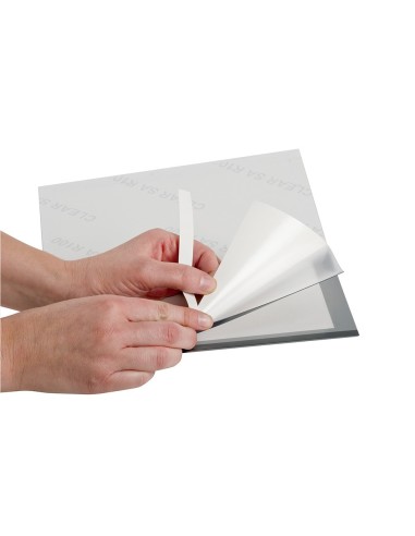 MARCO PORTA ANUNCIOS Q-CON MAGNETO A4 DORSO ADH.REM PL.PACK 2 KF22351