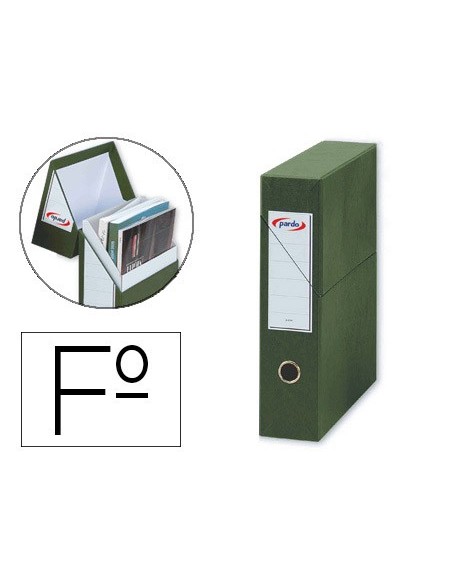 ARCH.TAPA PARDO CARTON FORRADO OLLAO L.DIN A4 80MM VE 335X250X80MM