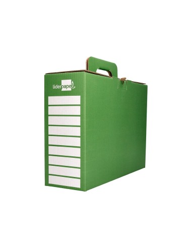 CAJA CHEQUE-LIBRO MAT. ESCOLAR CARTON REFORZADO ASA VE. 393X120X393MM