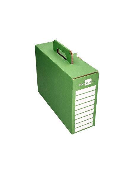 CAJA CHEQUE-LIBRO MAT. ESCOLAR CARTON REFORZADO ASA VE. 393X120X393MM