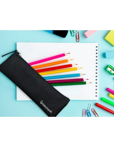 ESTUCHE PORTATODO LIDERPAPEL PLANO ESTRECHO UNA CREMALLERA 200X60 MM