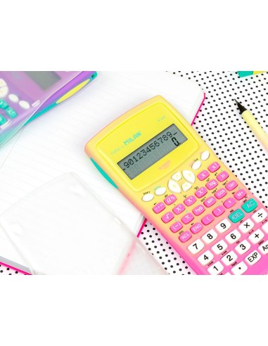 CALCULADORA MILAN CIENTIFICA M240 SUNSET 240 FUNC. 10+2D.ROSA /AM.