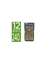 CALCULADORA  CIENTIFICA XF34 12D.240 FUN T.SOLAR PILAS GRIS 156X85X20 2