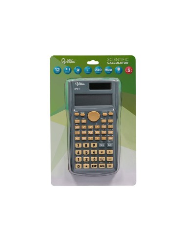 CALCULADORA  CIENTIFICA XF34 12D.240 FUN T.SOLAR PILAS GRIS 156X85X20