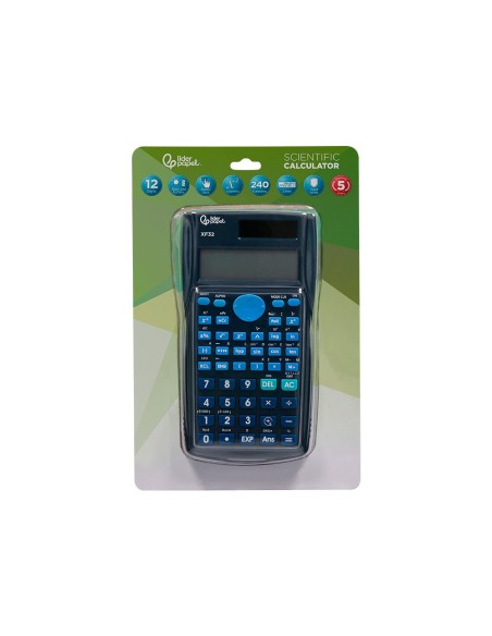 CALCULADORA  CIENTIFICA XF32 12D.240 FUNC T.SOLAR PILAS AZ. 156X85X20