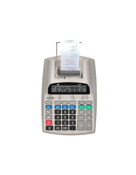 CALCULADORA  PANTALLA PAPEL 57MM 12D.IMPRES BICOLOR BL.225X158X56MM