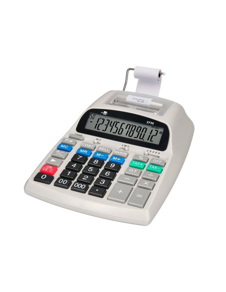 CALCULADORA  PANTALLA PAPEL 57MM 12D.IMPRES BICOLOR BL.225X158X56MM