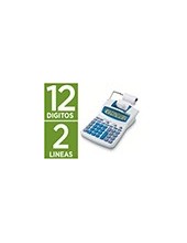 CALCULADORA IBICO 1214X LCD PAPEL 57MM 12D.IMP. BICOLOR BL./AZUL 2