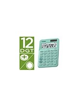 CALCULADORA CASIO MS-20UC-GN SOBREMESA 12 DIGITOS TAX +/- COLOR VE. 2