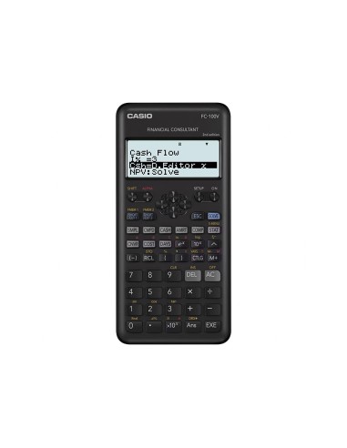 CALCULADORA CASIO FC-100V FINANCIERA 4 LINEAS CALCULO GANANCIAS TAPA