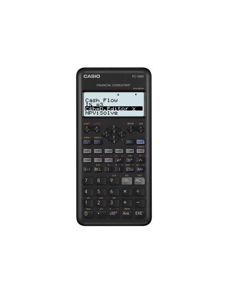 CALCULADORA CASIO FC-100V FINANCIERA 4 LINEAS CALCULO GANANCIAS TAPA
