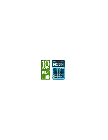 CALCULADORA CASIO MS-100EM 10D.TX +/- TECLA DOBLE CERO AZ.