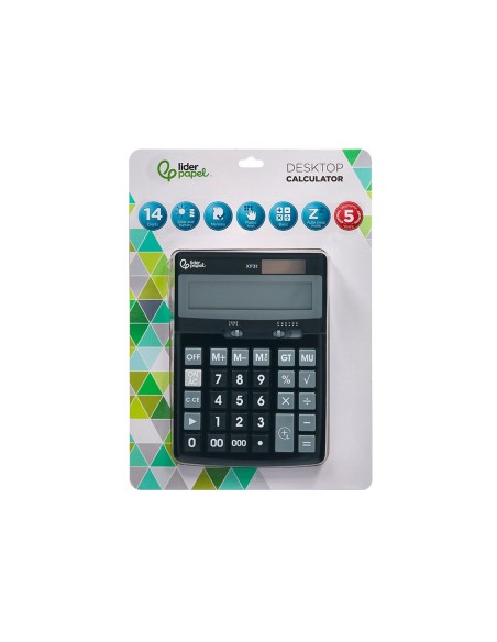 CALCULADORA  XF31 14D.SOLAR PILAS NG.170X122X35MM