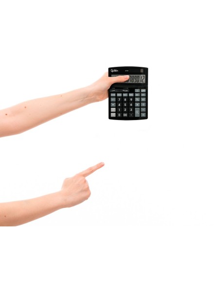 CALCULADORA LIDERPAPEL XF30 12DG SOLAR Y PILAS NG 190X140X25 MM